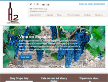 Tablet Screenshot of a2vinoycultura.com